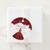 赤いフローラエレガントバラ蝶ありがとう好意 フェイバータグ (インサイチュ)