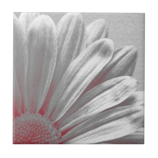 赤いフローラハイライトタイル タイル (正面)