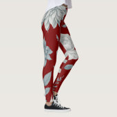 赤いフローラレギンス レギンス (右)