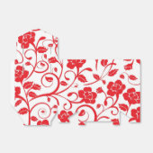 赤いフローラ優先ボックスと白い弓 フェイバーボックス (折り畳みなし)