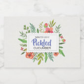 赤いフローラ漬け フードラベル (シングルラベル)