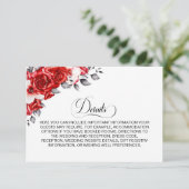 赤いフローラ結婚の詳細エンクロージャ エンクロージャーカード (スタンド正面)
