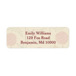 赤いフローラ表示 ラベル