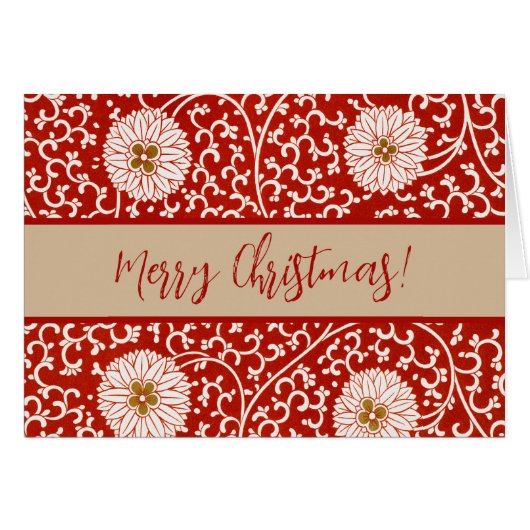 赤いフローラ鮮やか華美クラシックパターン (正面横)