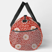 赤いフローラ鮮やか華美クラシックパターン ダッフルバッグ (右)