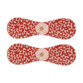 赤いフローラ鮮やか華美クラシックパターン 野球ボール (パネル)