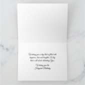 赤いフローラ-ハッピーバースデーカード カード (内部)