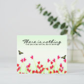 赤いフローラ – 不可能または持つことのできない何も ポストカード (スタンド正面)