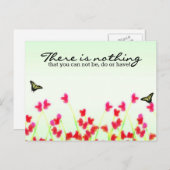 赤いフローラ – 不可能または持つことのできない何も ポストカード (正面/裏面)