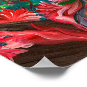 赤いフローラ- Om 絵を描 Canvas's ポスター (角)