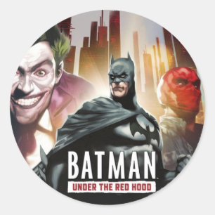 赤いフードの下のバットマン ラウンドシール