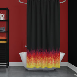 赤いフ改造レイズ シャワーカーテン