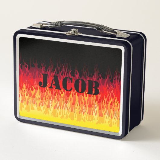 赤いフ改造レイズ メタルランチボックス (正面)