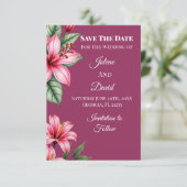 赤いブッシュの花 セーブザデート (スタンド正面)