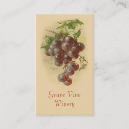 赤いブドウのフルーツの販売 名刺