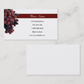 赤いブドウの名刺 名刺 (正面/裏面)