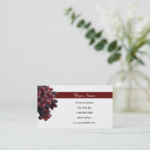 赤いブドウの名刺 名刺 (スタンド正面)