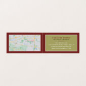 赤いブドウ園，ファンゴッホ，ワインバー/ワイナリー，詳細 名刺 (内部フラット)