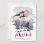 赤いブラシで出産のメリー発表を増やす シーズンカード (正面)