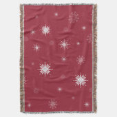 赤いブランケットの雪片 スローブランケット (正面縦)
