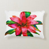 赤いブロマイドの枕 アクセントクッション (裏面)