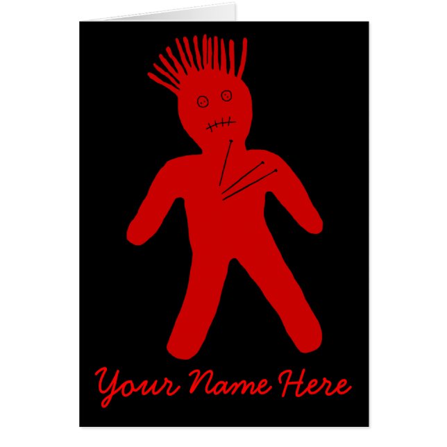 赤いブードゥー人形 (正面)