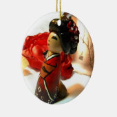 赤いプラムI セラミックオーナメント (右)