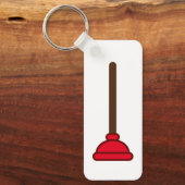 赤いプランジャーカスタムキーチェーン キーホルダー (正面)