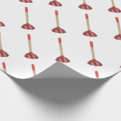赤いプランジャー ラッピングペーパー (角)