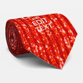 赤いプリントあなたの穏やかな保ギフトをパーソナライズ ネクタイ (ロール)