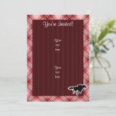 赤いプレイド競馬 招待状 (スタンド正面)