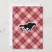 赤いプレイド競馬 招待状 (裏面)