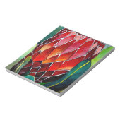 赤いプロテアの花のオリジナル水彩画 ノートパッド (回転)