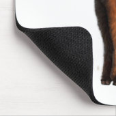 赤いプードル マウスパッド (コーナー)