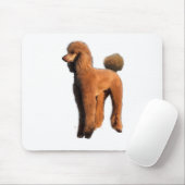 赤いプードル マウスパッド (マウス)