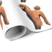 赤いプードル ラッピングペーパー (ロールコーナー)