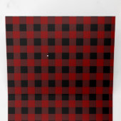 赤いプ素朴レイドとクラフトの写真 三つ折りクリスマスカード (内部最初)