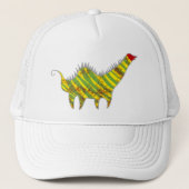 赤いヘッド恐竜 キャップ (正面)
