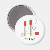 赤いヘラ マグネット (正面/裏面)