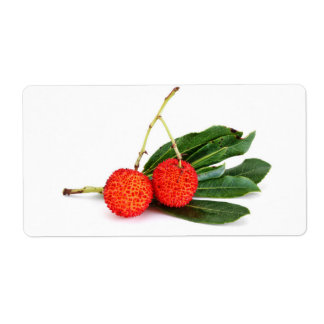 赤いベイビー ラベル