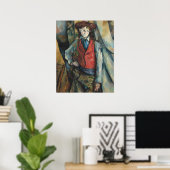 赤いベストの男の子 – ポール・セザンヌファインアート ポスター (ホームオフィス)