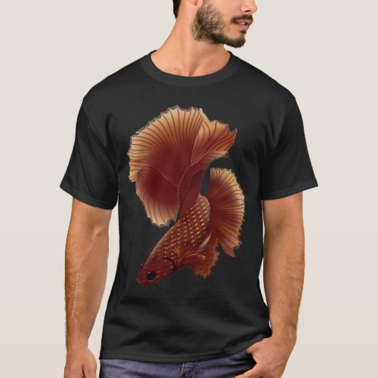 赤いベタ1 Tシャツ (正面)