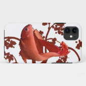 赤いベタ シャム闘魚 Case-Mate iPhoneケース (裏面(横))