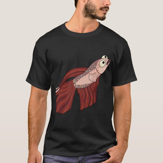 赤いベタ Tシャツ (正面)