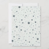 赤いベビーハイトップス赤ちゃんシャワー 招待状 (裏面)