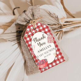 赤いベビー-Q赤ちゃんシャワーギフトラベル ギフトタグ