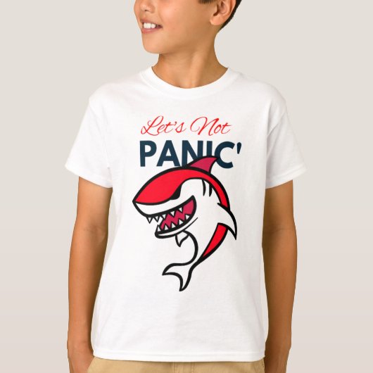 赤いベビーShark_Let's Panic Tシャツ (正面)
