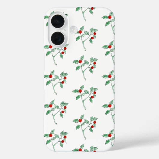 赤いベリーの植物 Case-Mate iPhoneケース (裏面)