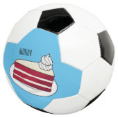 赤いベルベットのケーキ漫画イラストレーション サッカーボール (3/4)