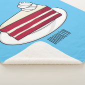 赤いベルベットのケーキ漫画イラストレーション シェルパブランケット (3/4)